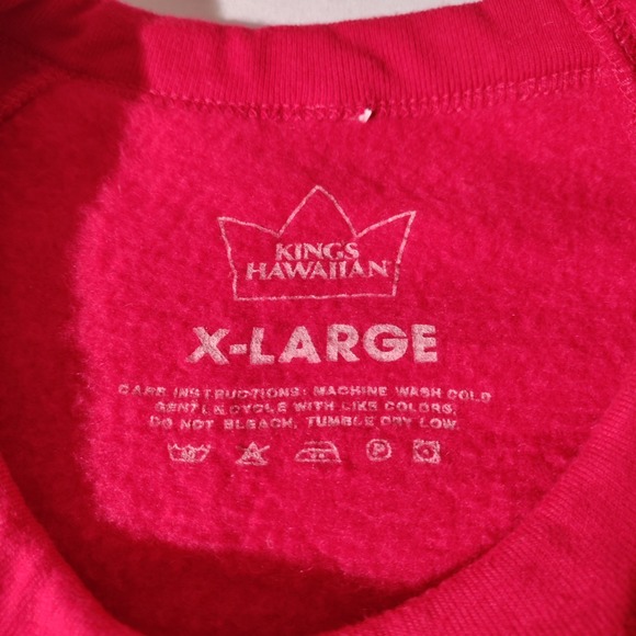 Kings Hawaiian Sweatshirt Fa La La La Aloha Long Sleeve Red Sz XL - Picture 15 of 15